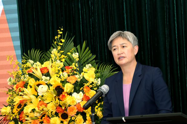 Australia Minister of Foreign Affairs Penny Wong made her speech at the launching ceremony